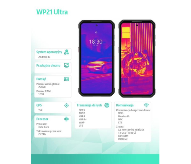 OUKITEL WP21 Ultra 12/256GB 9800mAh czarny 120Hz - 1142788 - zdjęcie 19